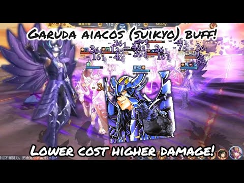 Saint Seiya: Awakening [CN] - Garuda Aiacos (Suikyo) Buff! Lower Cost Higher Damage!