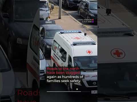 Israel strikes south Lebanon again as families flee north | AJ Shorts