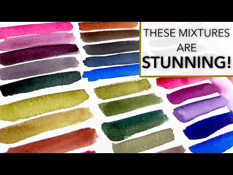 Gorgeous And Unlikely Watercolour Mixtures! These Colours Are STUNNING!