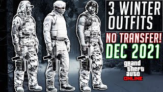 GTA 5 Online Winter Military Outfits After Patch 1.58 Tuners Clothing Glitches Not Modded Christmas
