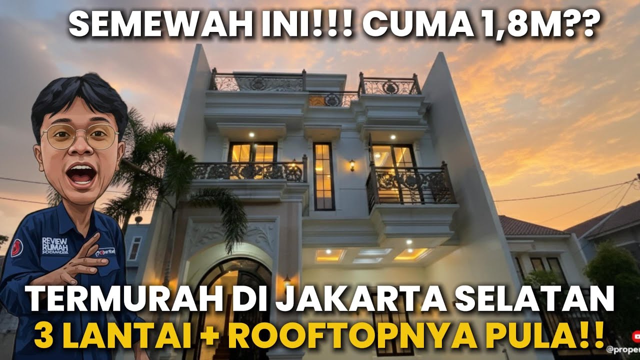 Hunian 3 Lantai Rooftop, Dekat Tol Andara di Jagakarsa
