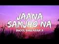 Jaana Samjho Na Lyrics Bhool Bhulaiyaa 3 Aditya Rikhari Tulsi Kumar DJ Chetas