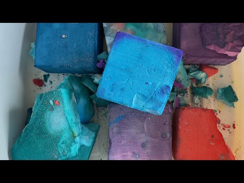 Colorations Dyed Gym Chalk | Powdery ASMR | Oddly Satisfying