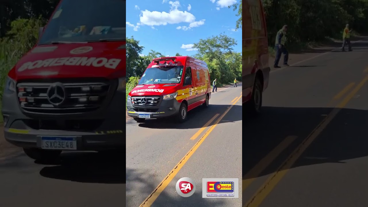 Grave acidente de trânsito deixa motociclista gravemente ferido na SC 163, em Itapiranga