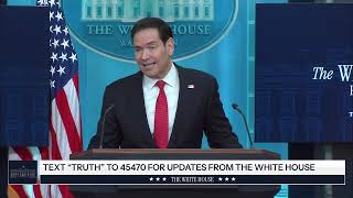 Secretary of State Marco Rubio Briefs Members of the Media, May 5, 2026
