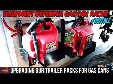 Equipment Defender SureCan Gas Can Racks! Checking Out The New Trailer Racks | Unboxing + Install
