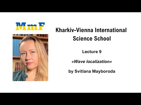 Lecture 9. Svitlana Mayboroda: «Wave localization»