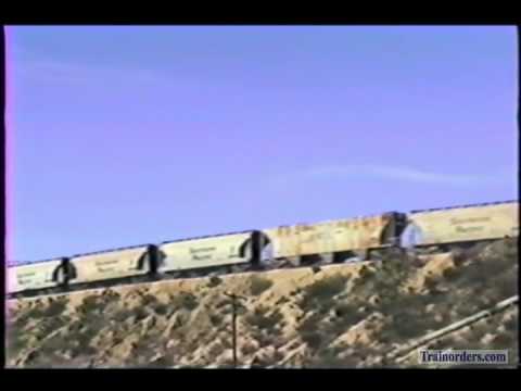 Classic Railroad Series 491 - SP Mojave Local at Blue Cut January 13, 1989