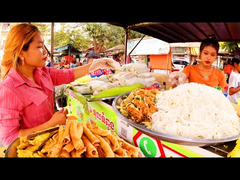 Beef Noodle Soup, Coconut Rice Cake, Yellow Pancake, Spring Roll, Fruit, & More - Best Street Food