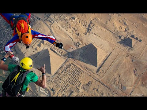 skydiving above the pyramids - Egypt 2020