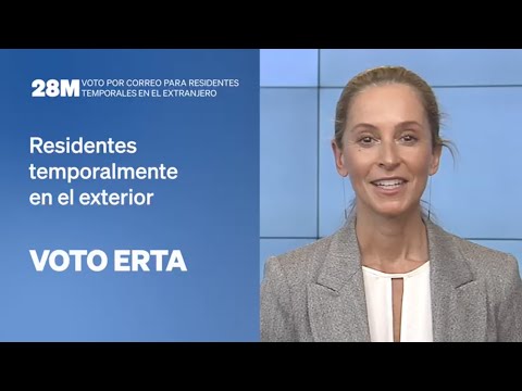 Voto por correo Residentes en el Exterior Temporalmente para el 28M (VOTO ERTA)