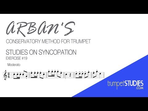 Arban's Trumpet Method, Studies on Syncopation, Ex 19