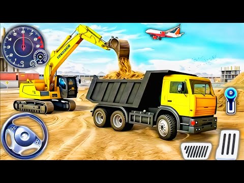 Real City Construction Simulator 3D - City Road Builder Excavator Trucks - Android Gameplay 