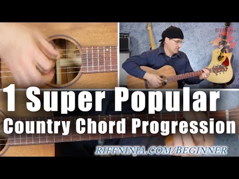 A Super Popular Country Chord Progression (with bass note run)
