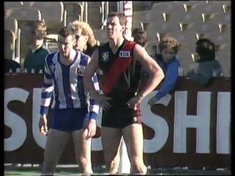 VFL Football Flashbacks : North Melbourne vs Essendon 1988 MCG