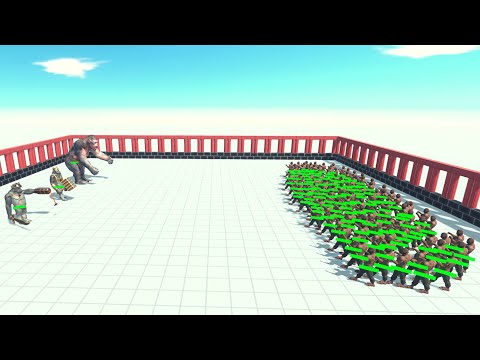 Mutant Primates Bosses Vs Every Unit [Same Price] ARBS | Animal Revolt Battle Simulator