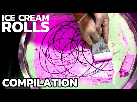 Ice Cream Rolls - Top 10 Compilation | The most satisfying Ice Cream in the World - ASMR Video