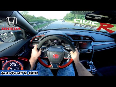 Honda Civic Type R FK8 2021 (Sport Line) | TOP SPEED | No speed limit | AUTOBAHN | AutoTestTV_GER