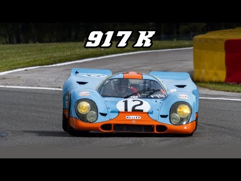 Porsche 917K racing at Spa 2019 (incl. revving)