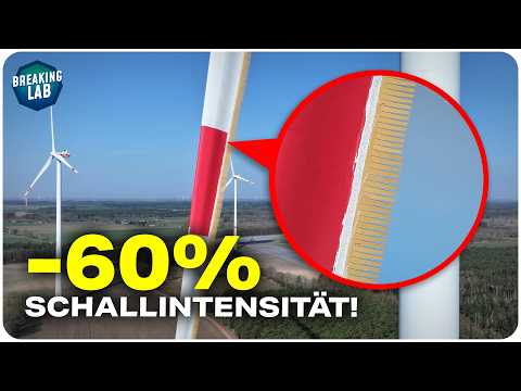 Windrad Lärm massiv reduziert durch neue Hightech Federn