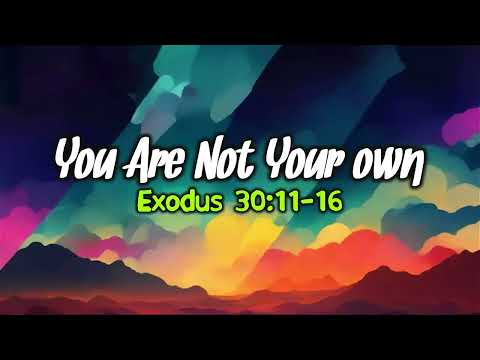 You Are Not Your Own - Exodus 30:11-16