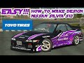 New update, full tutorial how to make livery TOYO TIRES Nissan Silvia S13 ~ car parking multiplayer