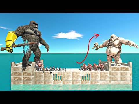 Orge Lord Castle Challenge | Kong 2024 + Mutant Primates vs Orge Lord Team - ARBS