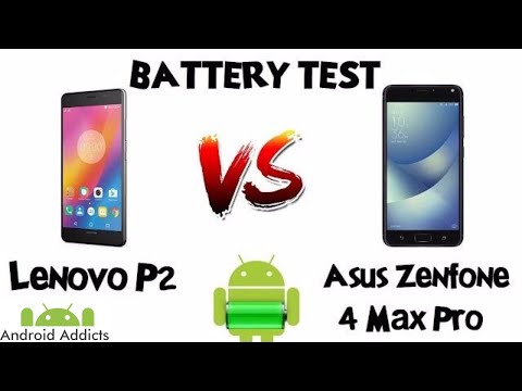 Lenovo P2 vs Asus Zenfone 4 Max Pro Battery Drain Test (5100mAh vs 5000mAh)