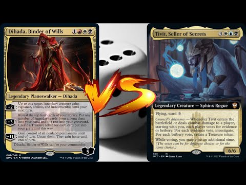 Dihada VS Tivit - MTG EDH Duel Commander Cartes Magic