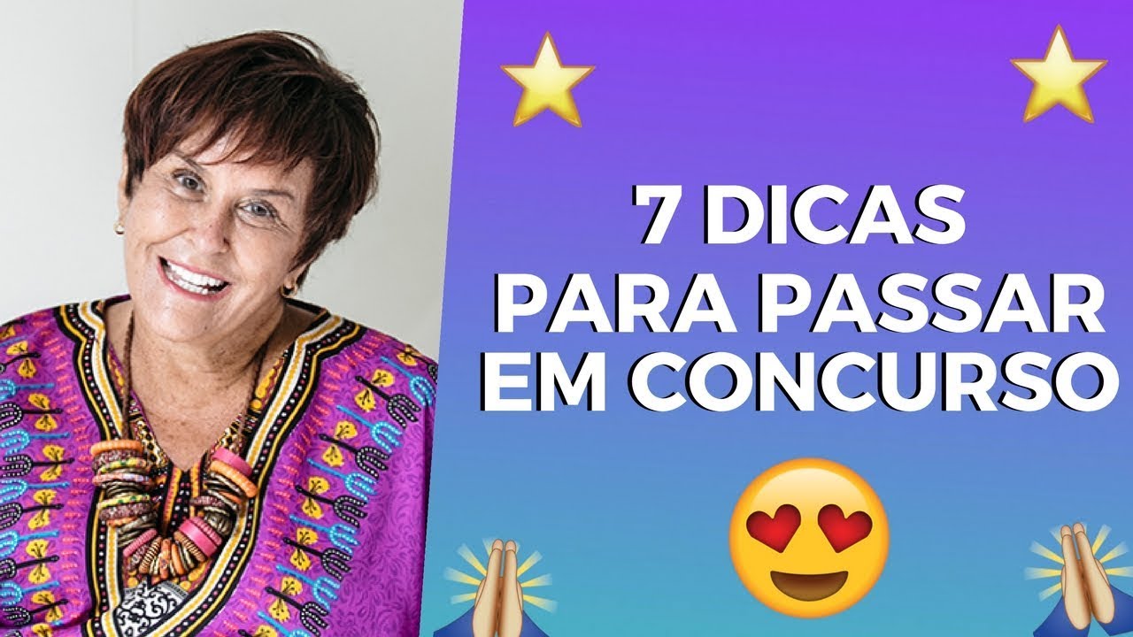 7 dicas para passar em Concurso por Márcia Fernandes
