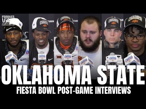 Oklahoma State Players React to Cowboys Fiesta Bowl Win vs. Notre Dame | Post-Game Press Conference