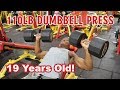 Dumbbell Incline Benchpress PR I Did 110lbs!