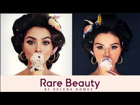 SELENA GOMEZ makeup tutorial using RARE BEAUTY🍦