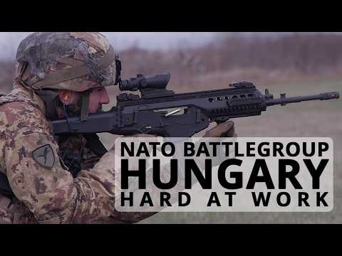 NATO’s multinational battlegroup in Hungary 🇭🇺 is hard at work