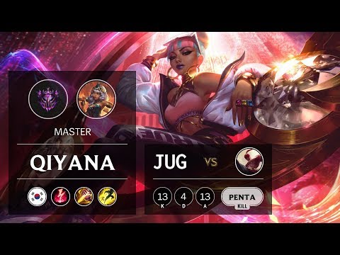 Qiyana Jungle vs Lee Sin - KR Master Patch 10.1