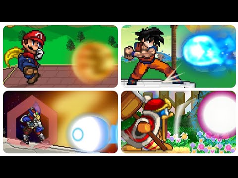 Super Smash Flash 2 - All Characters with Reflectors Movements (1.4.0 Beta)