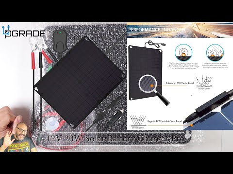SUNER POWER Waterproof 30W 12V Solar Battery Charger & Maintainer PRO, Built-in UltraSmart MPPT Charge Controller, 12 Volt Solar Panel Trickle Charging Kits for Car Automotive Boat Marine RV Trailer video review thumbnail