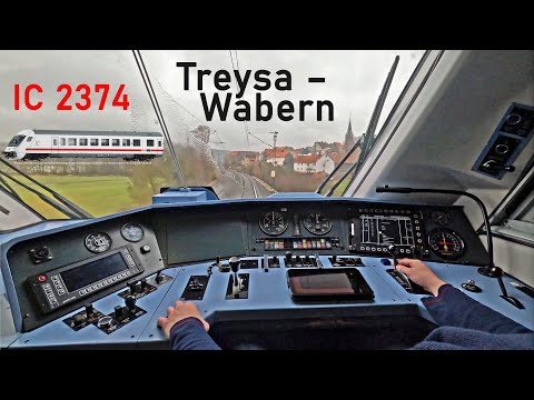 Klassischer IC-Steuerwagen | IC 2374 Treysa - Wabern | Führerstandsmitfahrt | InterCity-Steuerwagen