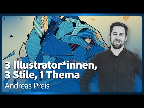 3 Illustrator*innen. 3 Stile. 1 Thema. - Illustration mit Andreas Preis | Adobe Live