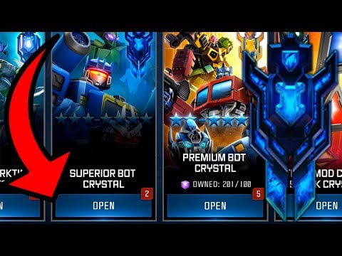 EPIC SUPERIOR BOT CRYSTAL OPENING! 3 STAR - 4 STAR BOT! - TRANSFORMERS : Forged To Fight
