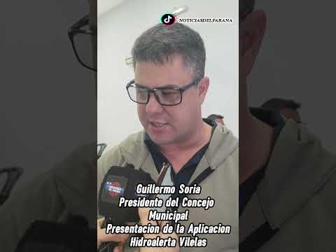 Guillermo Soria-Presidente del Concejo Municipal Vilelas - Presentación de App Hidroalerta Vilelas