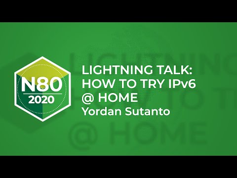 Lightning Talk - How to Try IPv6 @Home