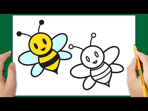 Como desenhar uma abelha | Tutorial de desenho de abelha