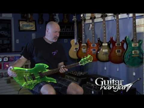 BC Rich Acrylic Mockingbird Acrylic Neon Green Antifreeze Demo | Guitar Hangar