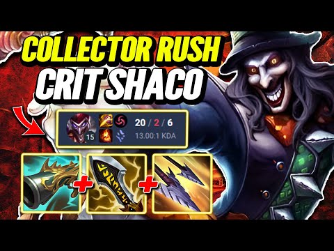 Collector Rush Crit Shaco - S14 Ranked [League of Legends] Full Gameplay - Infernal Shaco
