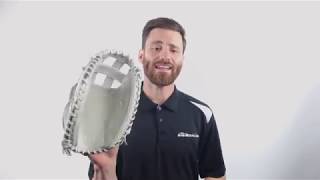 Video thumbnail: Mizuno MVP Prime SE 34'' Fastpitch Catcher's Mitt: GXS50PSE8 White/Silver