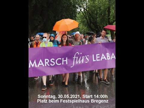 "Marsch fürs Leaba" am 30. Mai 2021 in Bregenz - mit Birgit Kelle und weiteren Gästen
