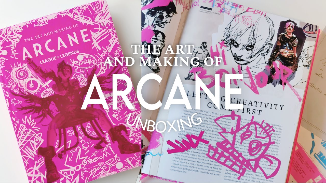 THE ARCANE ARTBOOK IS HERE 🧁 The Art and Making of Arcane League of Legends [unboxing]