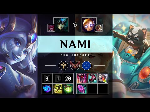 Nami Support vs Blitzcrank - EUW Grandmaster Patch 25.18