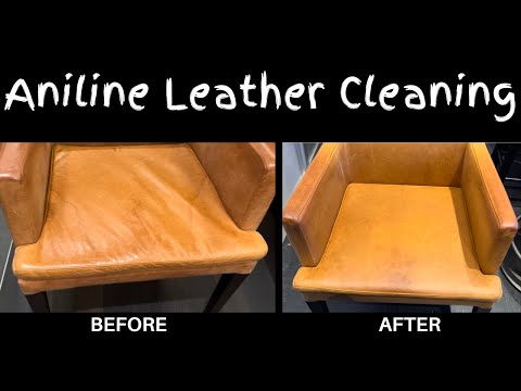 How to clean aniline and semi-aniline leather, video thumbnail